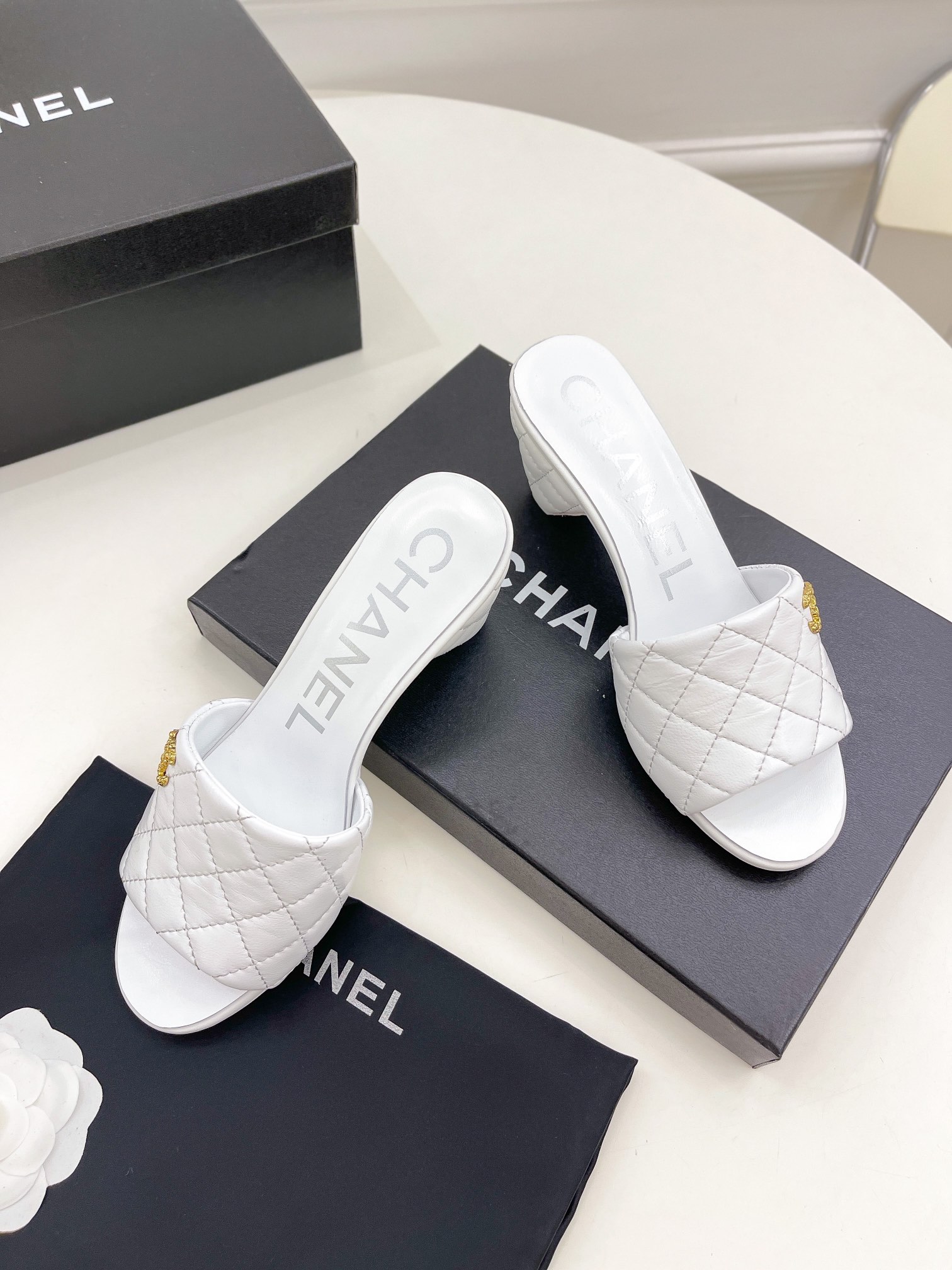 Women C*hanel Top Sandals 6CM