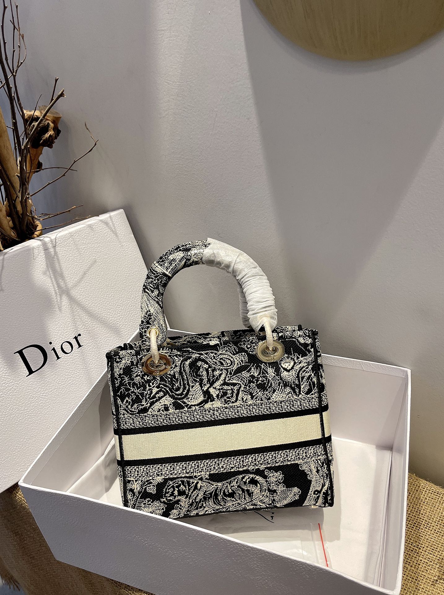 D*ior Top Bag 24*20*11cm