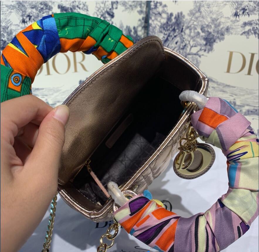 D*ior Top Bag 17*8*14cm