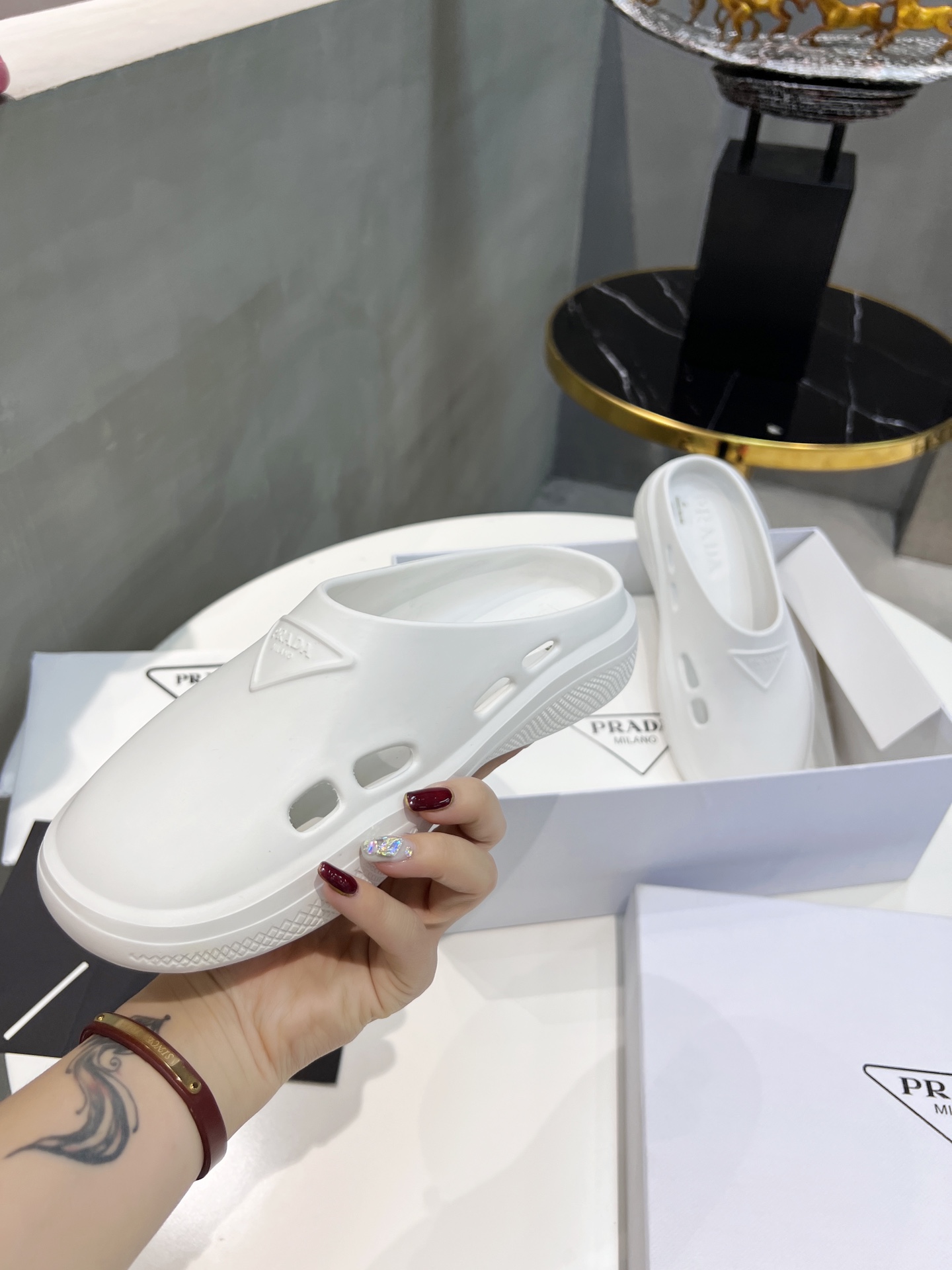 Men Women P*rada Sandals Top