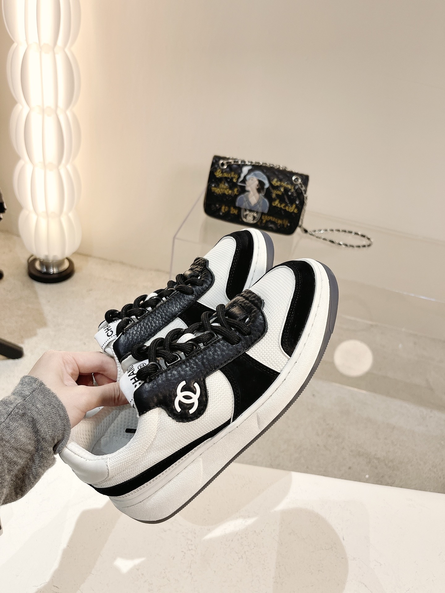 Women C*hanel Top Sneaker