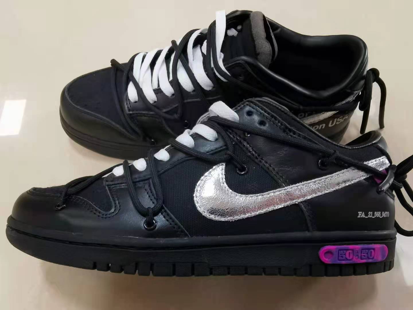 from O*ff-W*hite x Nike Dunk Low