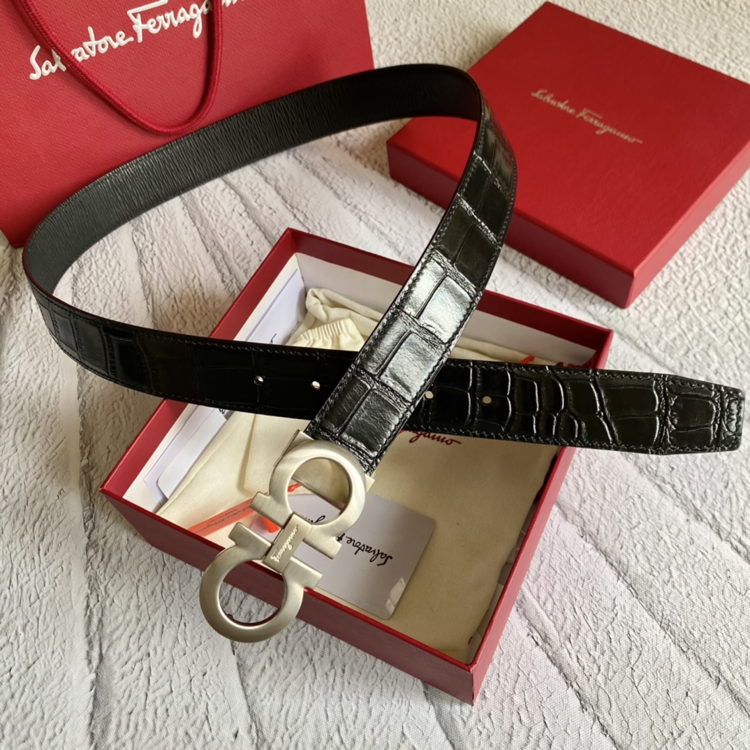 F*erragamo Belts Top Version 3.5cm