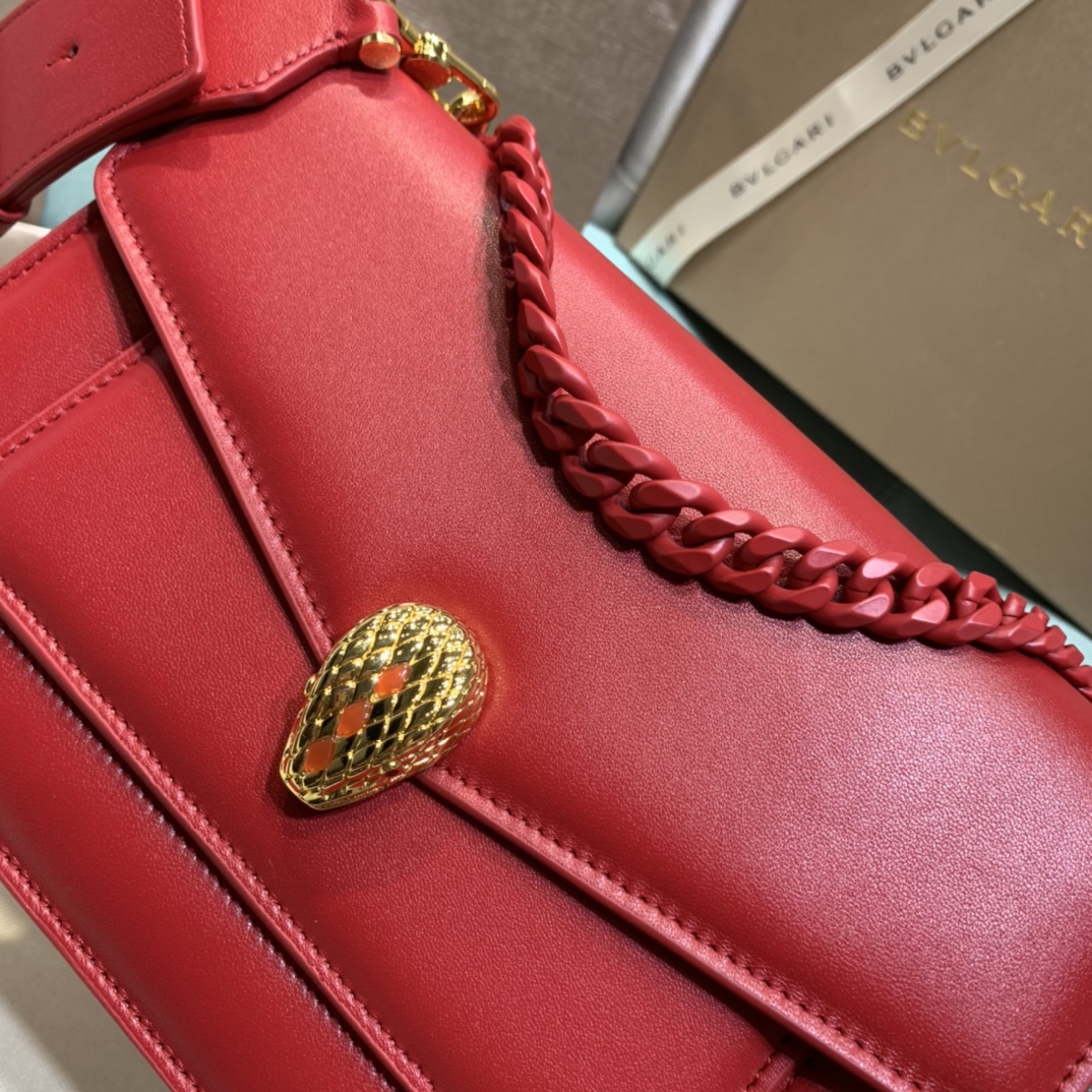 B*vlgari Top Bag 25×14.5×9cm