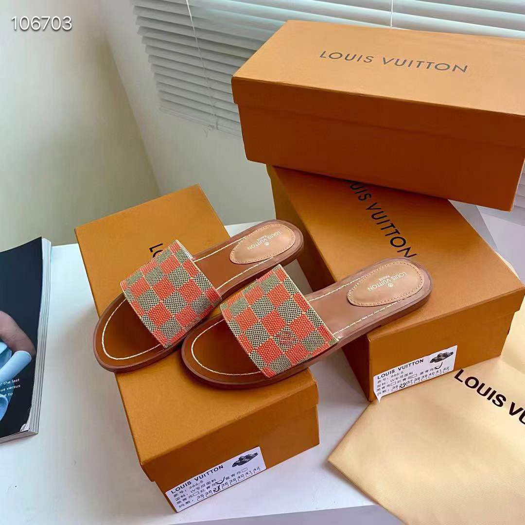 Women L*ouis V*uitton Top Slippers
