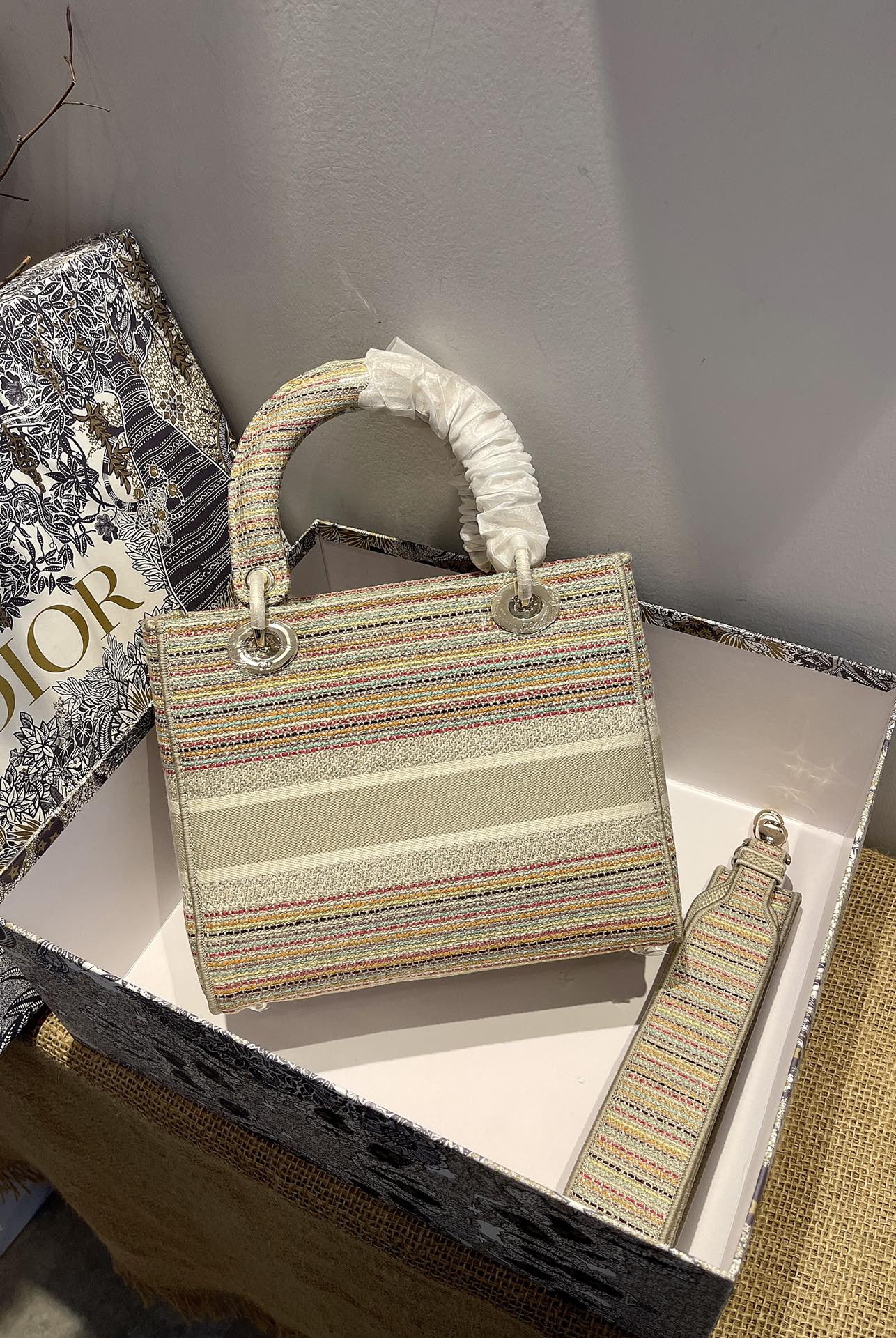 D*ior Top Bag 24*20*11cm