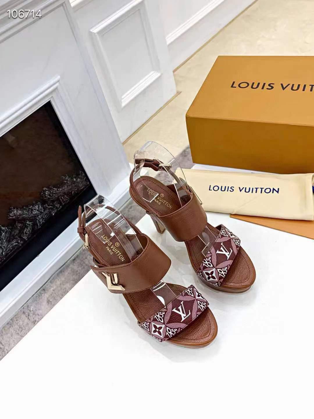 Women L*ouis V*uitton Top Slippers