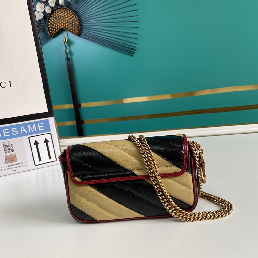 G*ucci Bag Top Quality 16.5*10.2*5.1cm