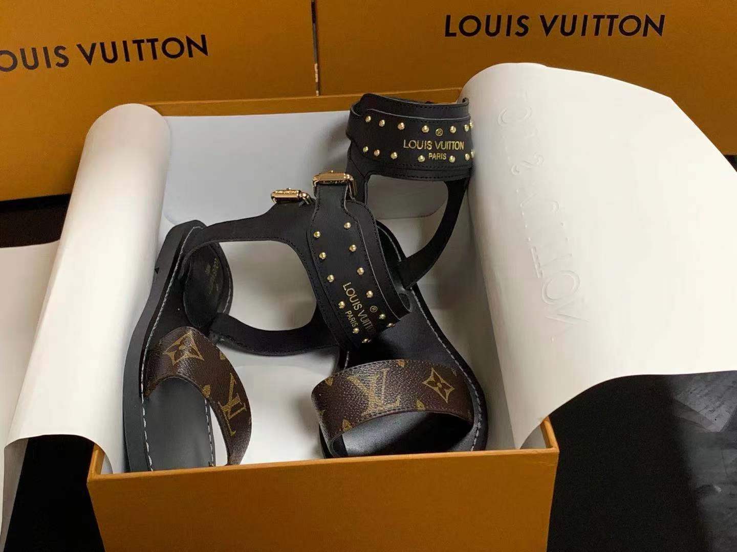 Women L*ouis V*uitton Top Slippers