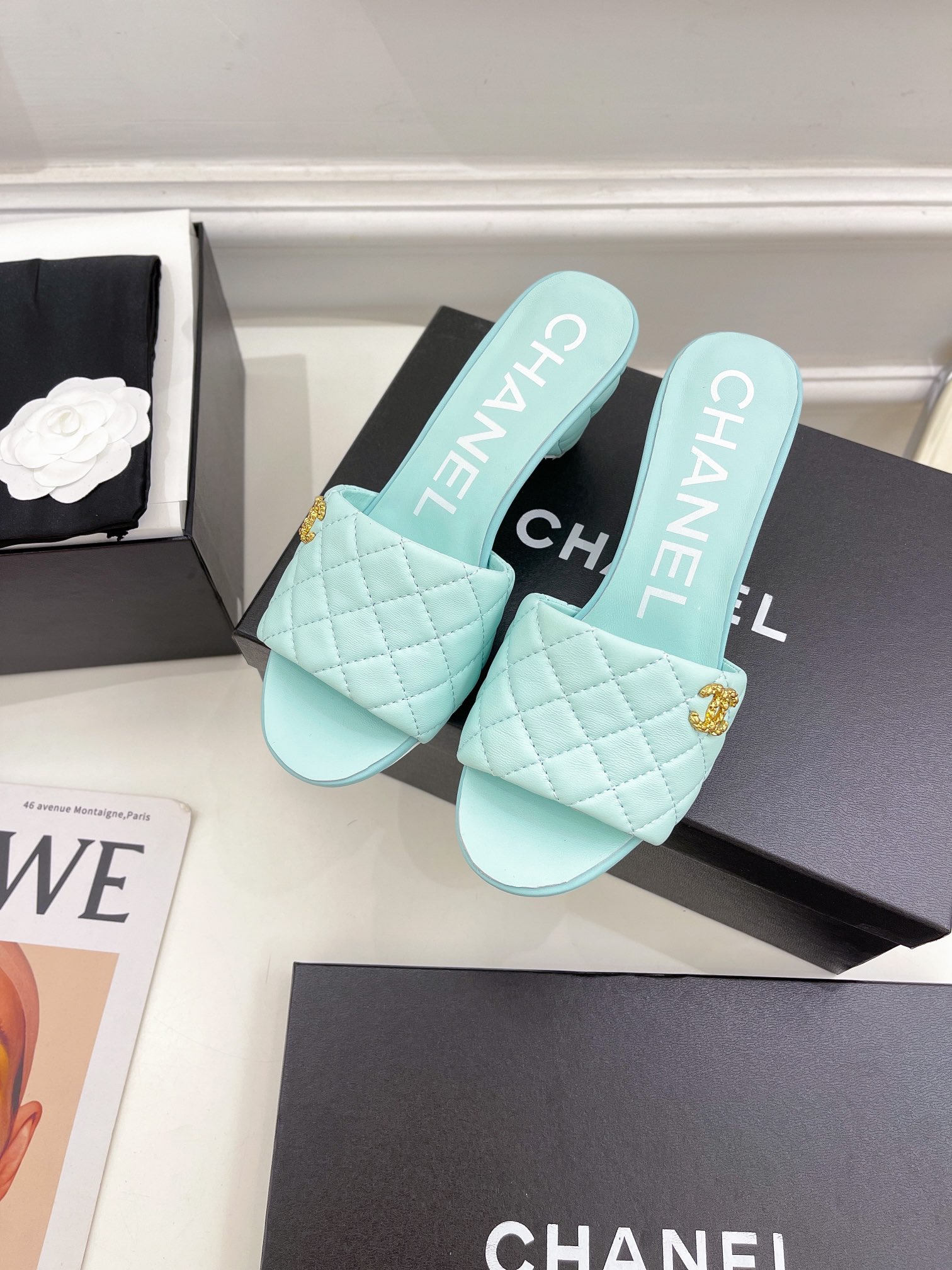 Women C*hanel Top Sandals 6CM