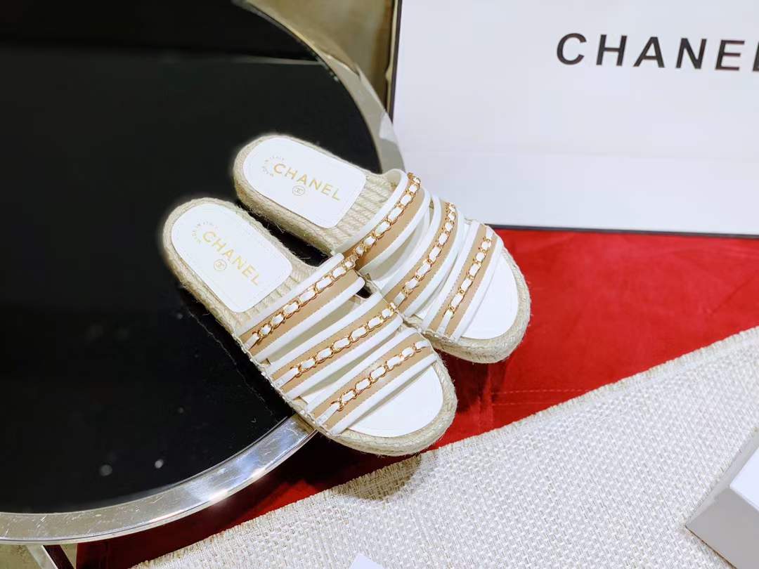 Women C*hanel Top Slippers