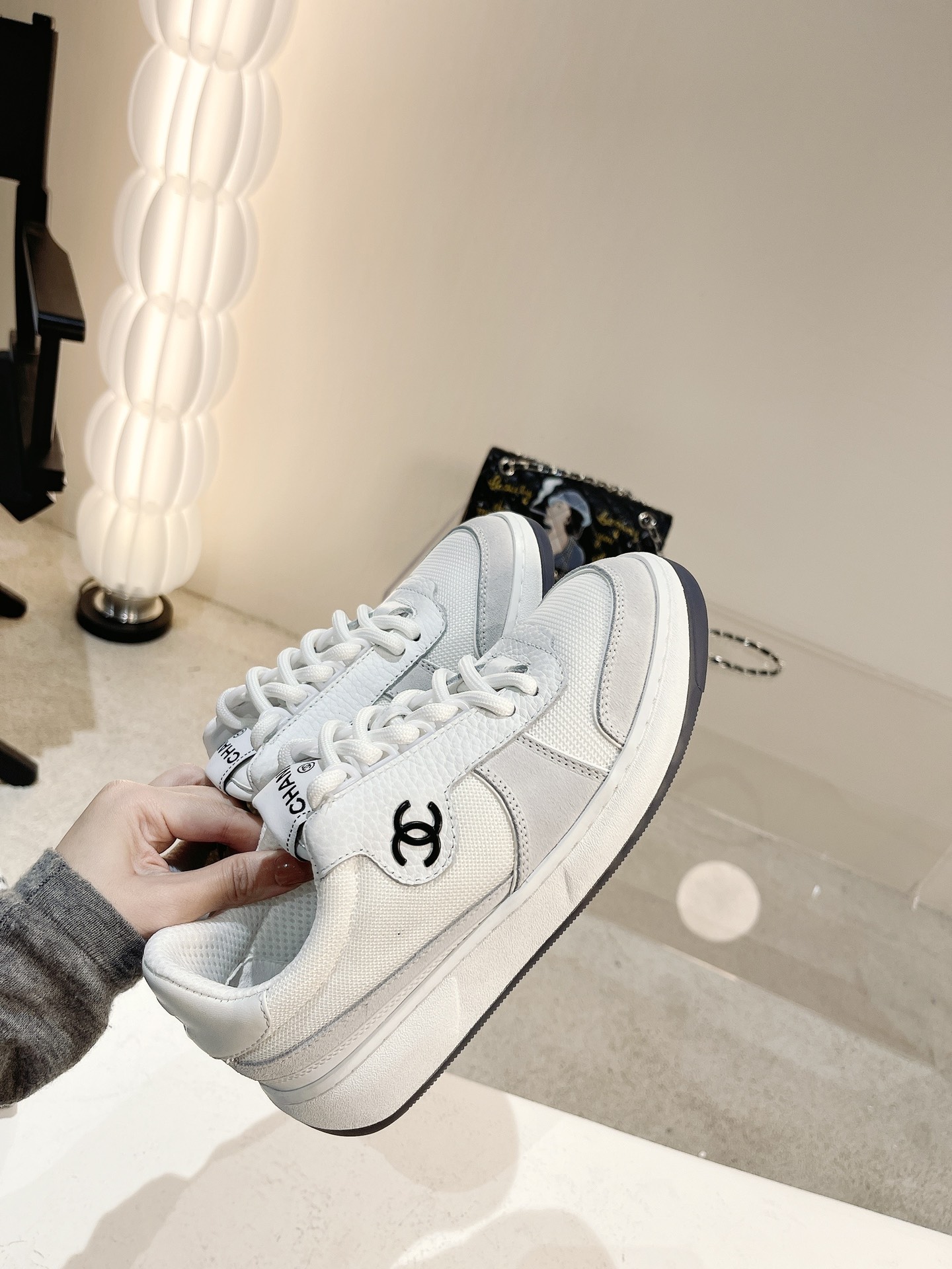 Women C*hanel Top Sneaker