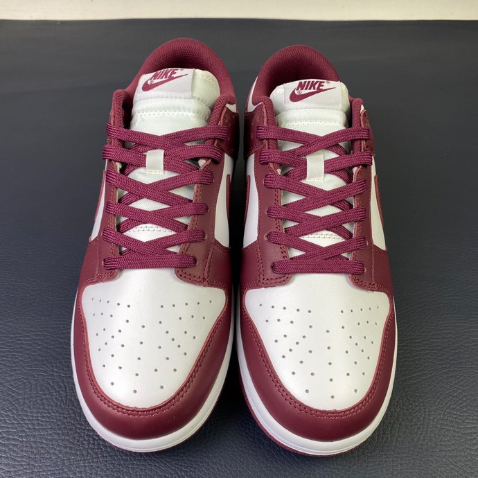 from Nike SB Dunk Low Bordeaux red
