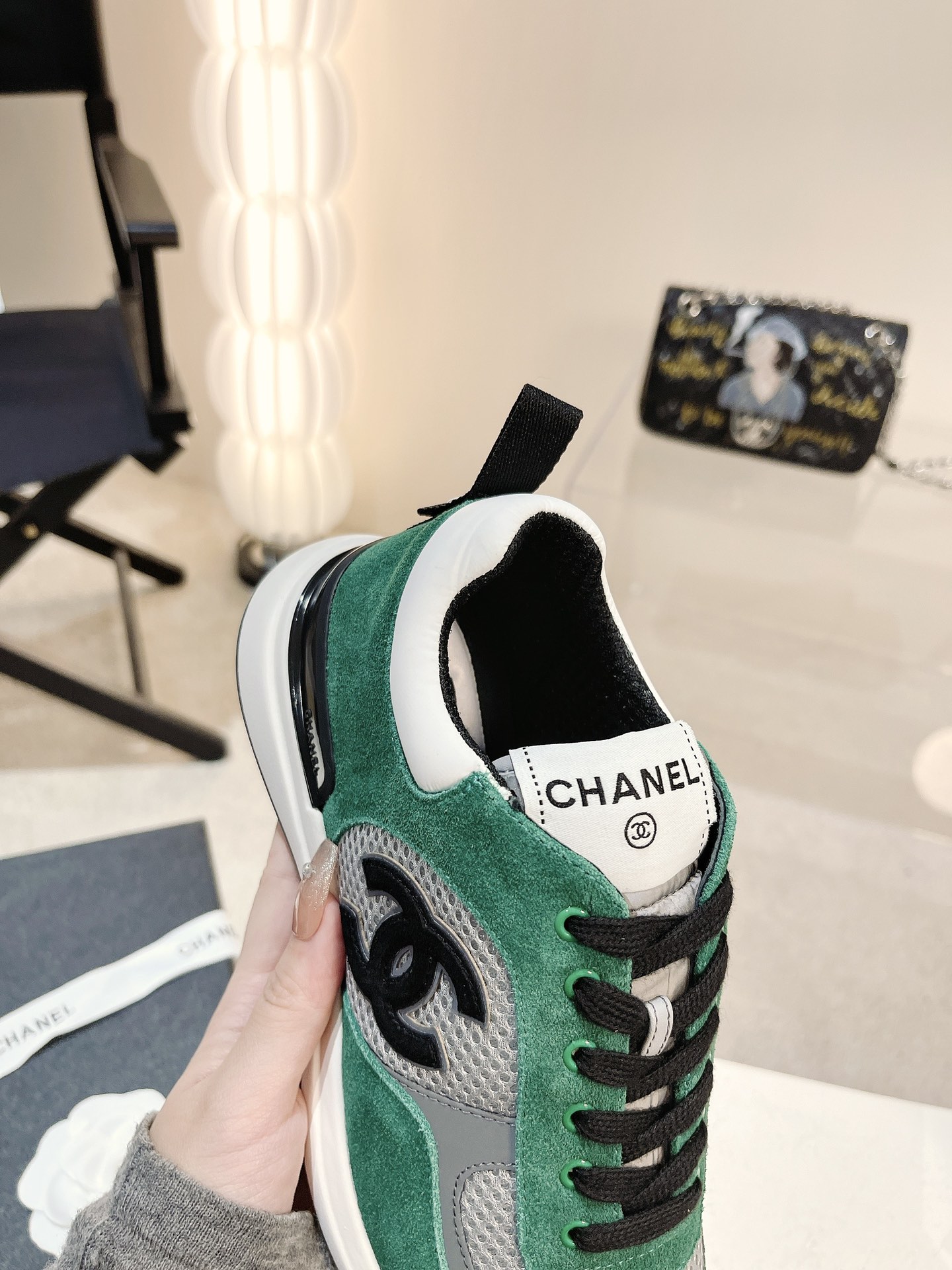 Women C*hanel Top Sneaker