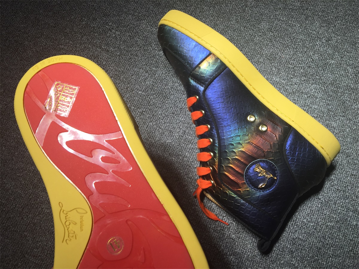 C*ristian L*uboutin Python Sneaker