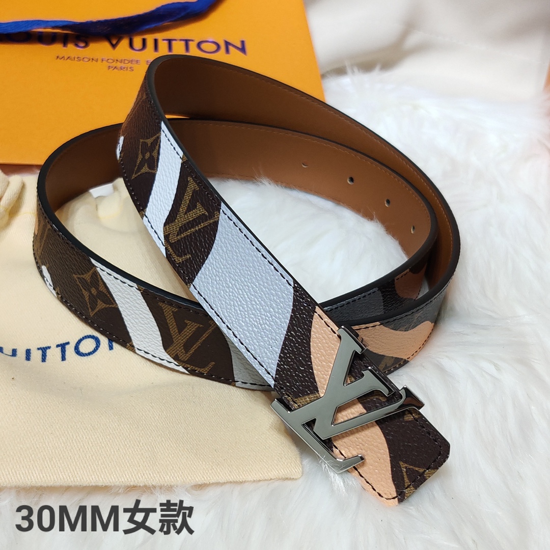 L*ouis V*uitton Belts Top Quality 30MM