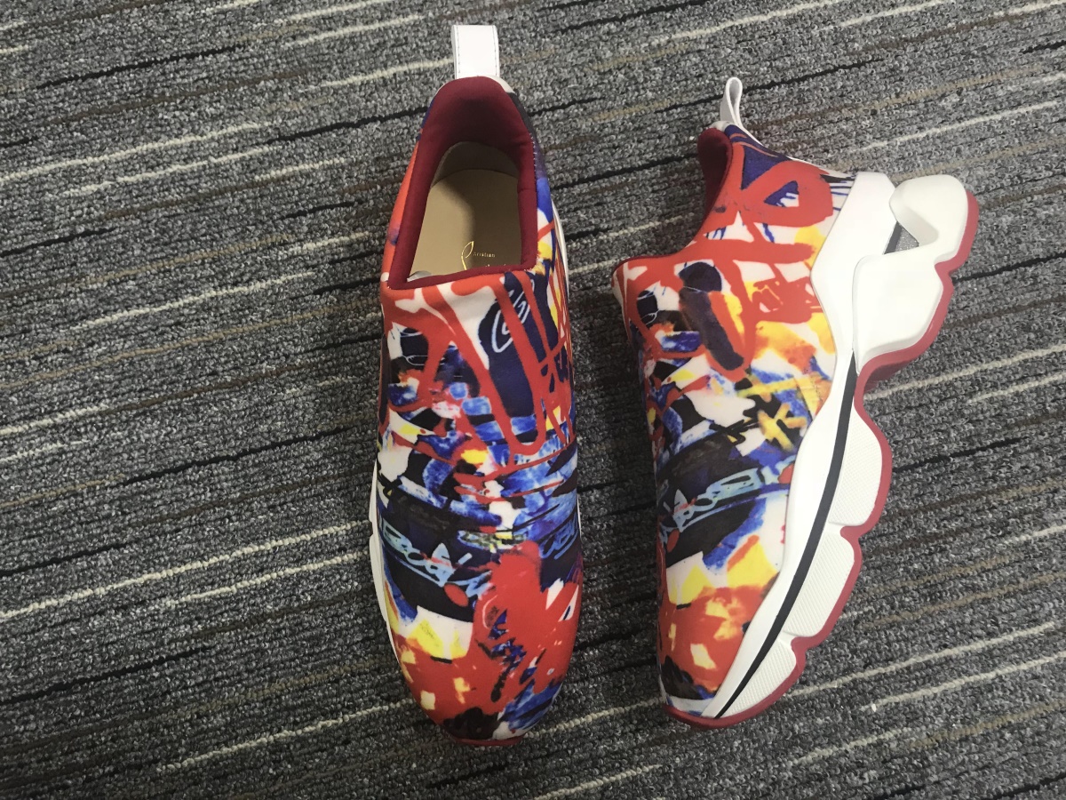 C*ristian L*uboutin Red Runner Sneaker