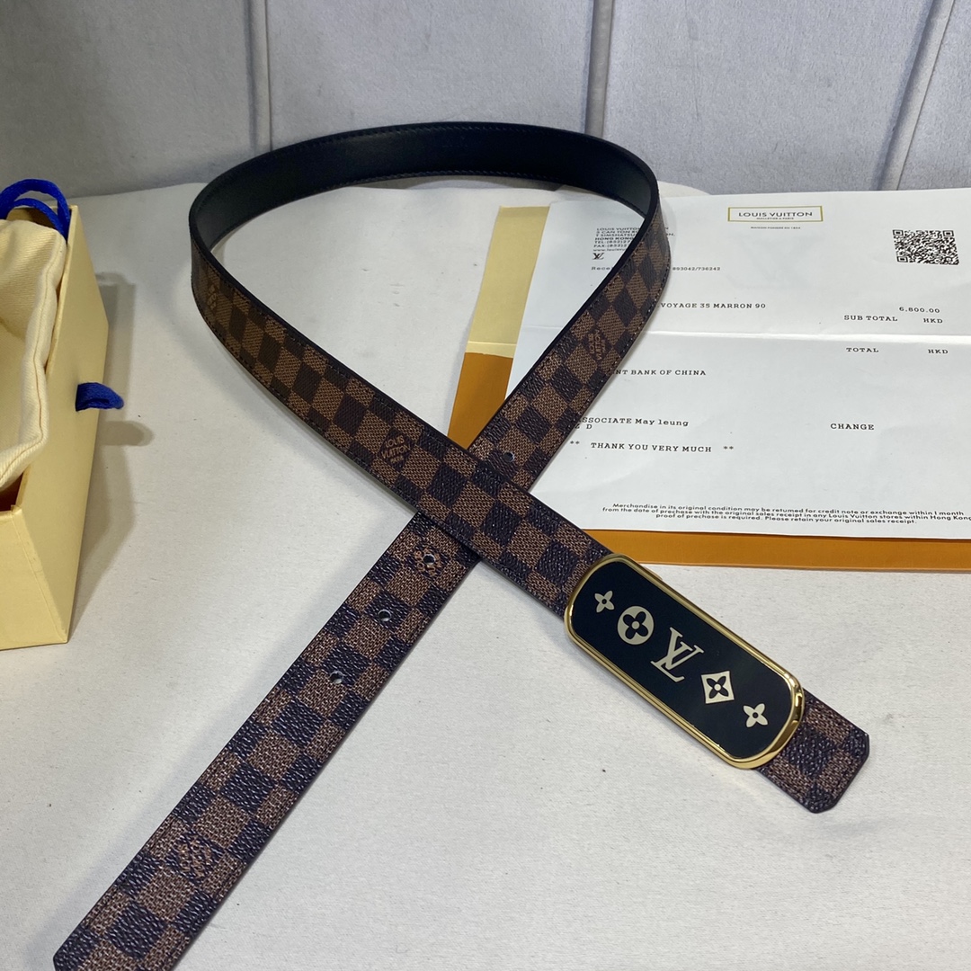 L*ouis V*uitton Belts Top Quality 25MM