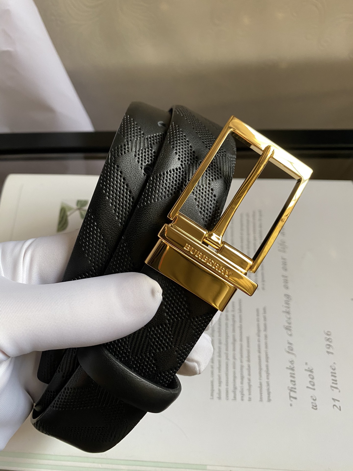 B*urberrry Belts Top Version 35MM