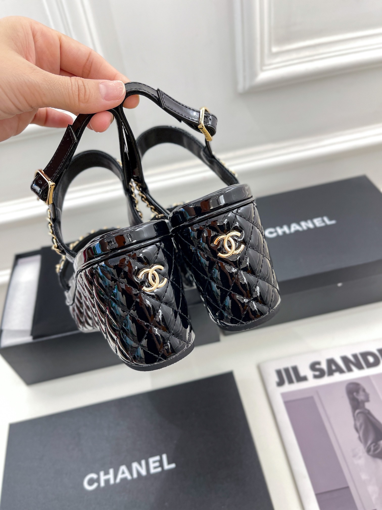 Women C*hanel Top Sandals 8CM