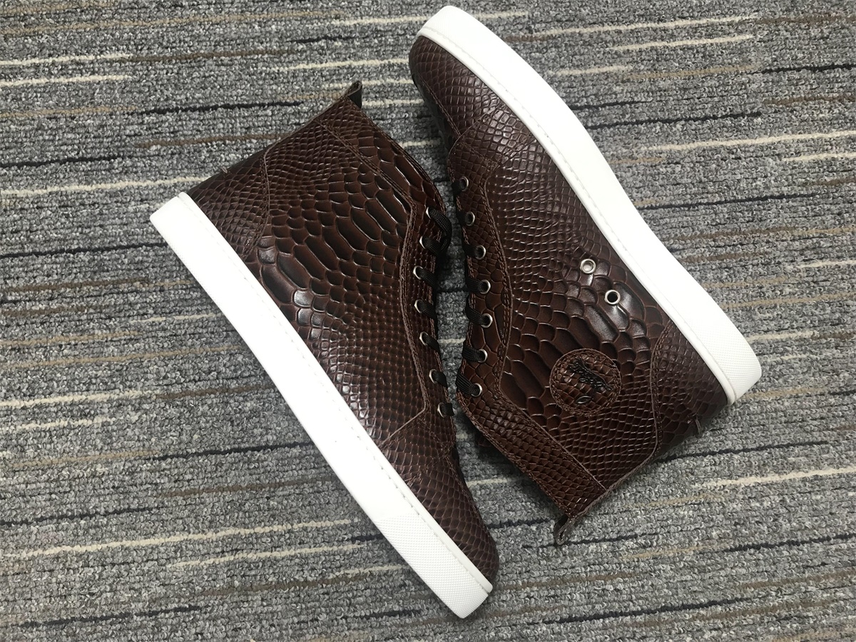 C*ristian L*uboutin Python Sneaker