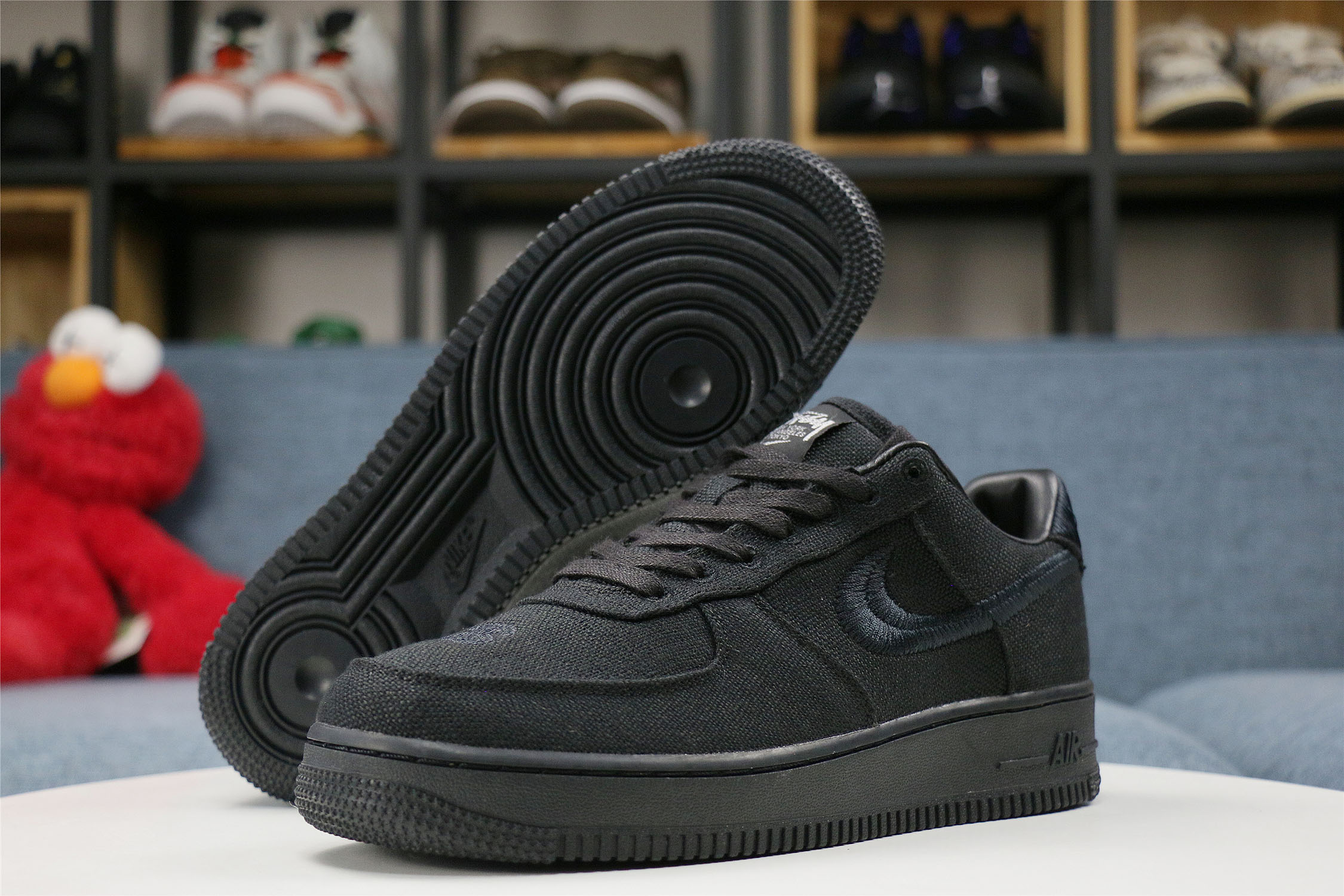 from Stussy x Nike Air Force 1 Low “Black” CZ9084-001