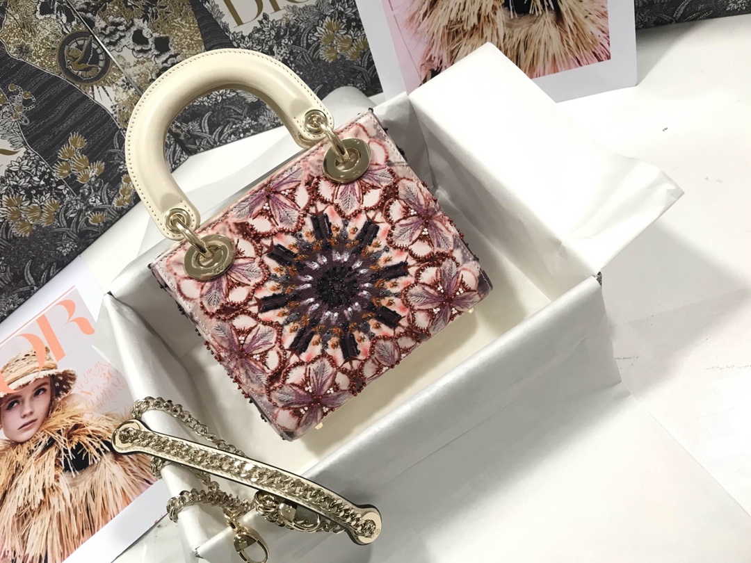 D*ior Top Bag 17*15*7cm