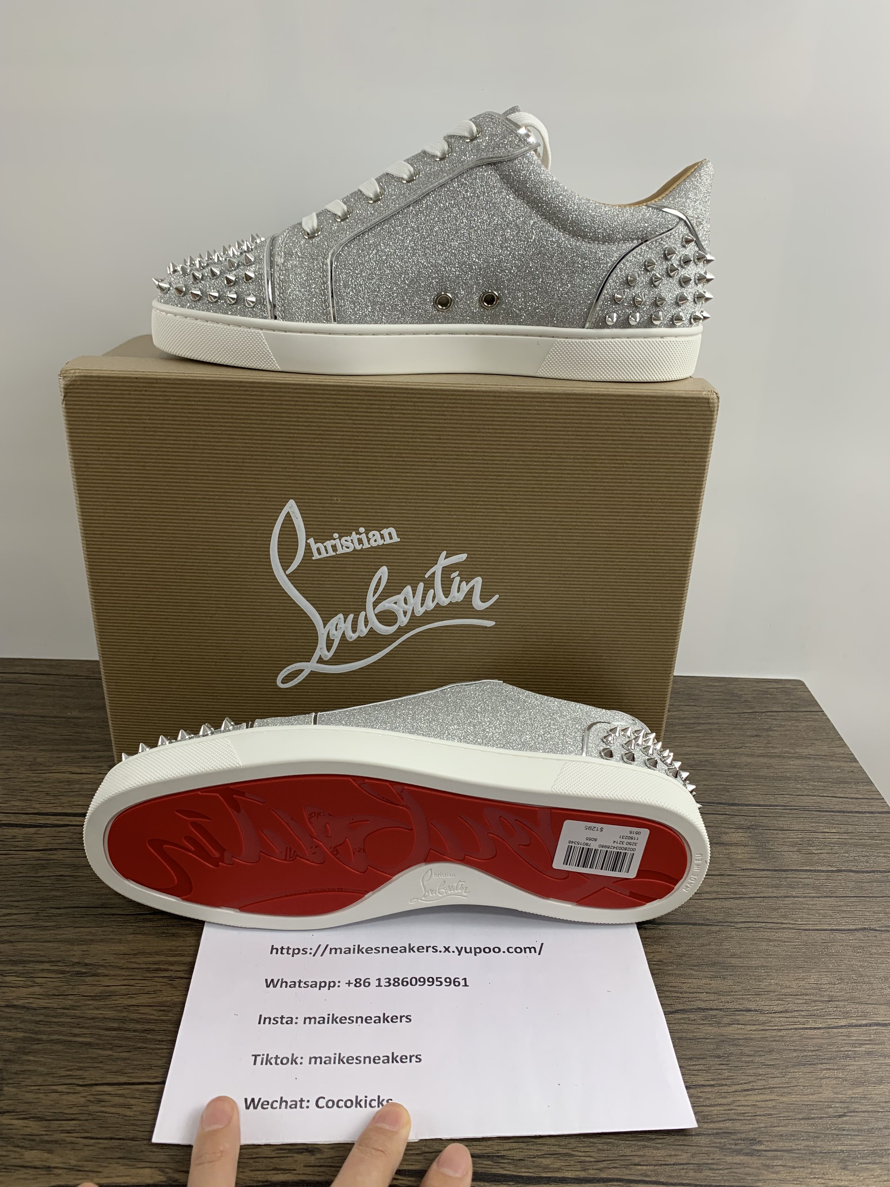 C*hristian ·Louboutin men women TOP sneakers