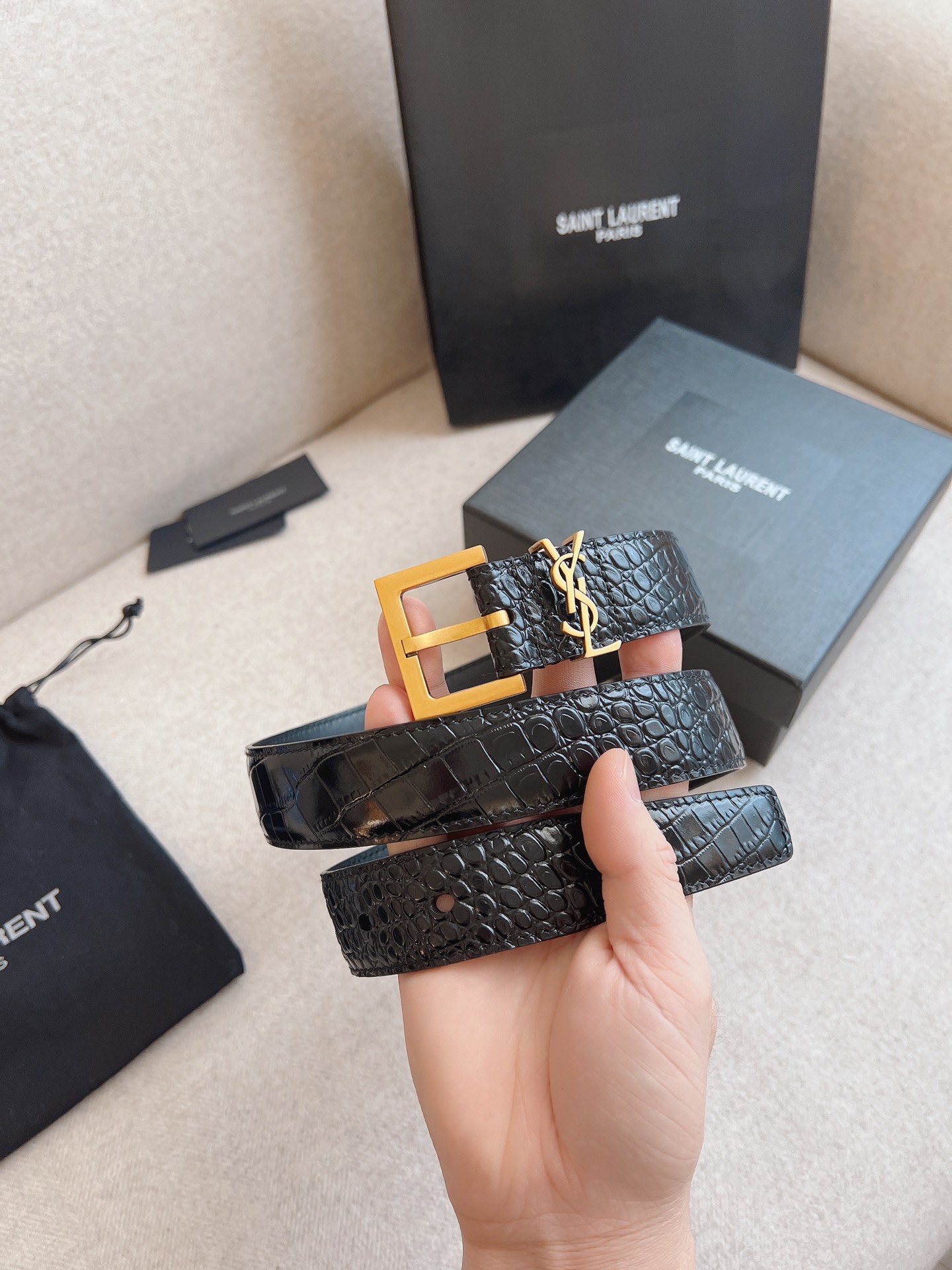 Y*SL Belts Top Quality 30MM