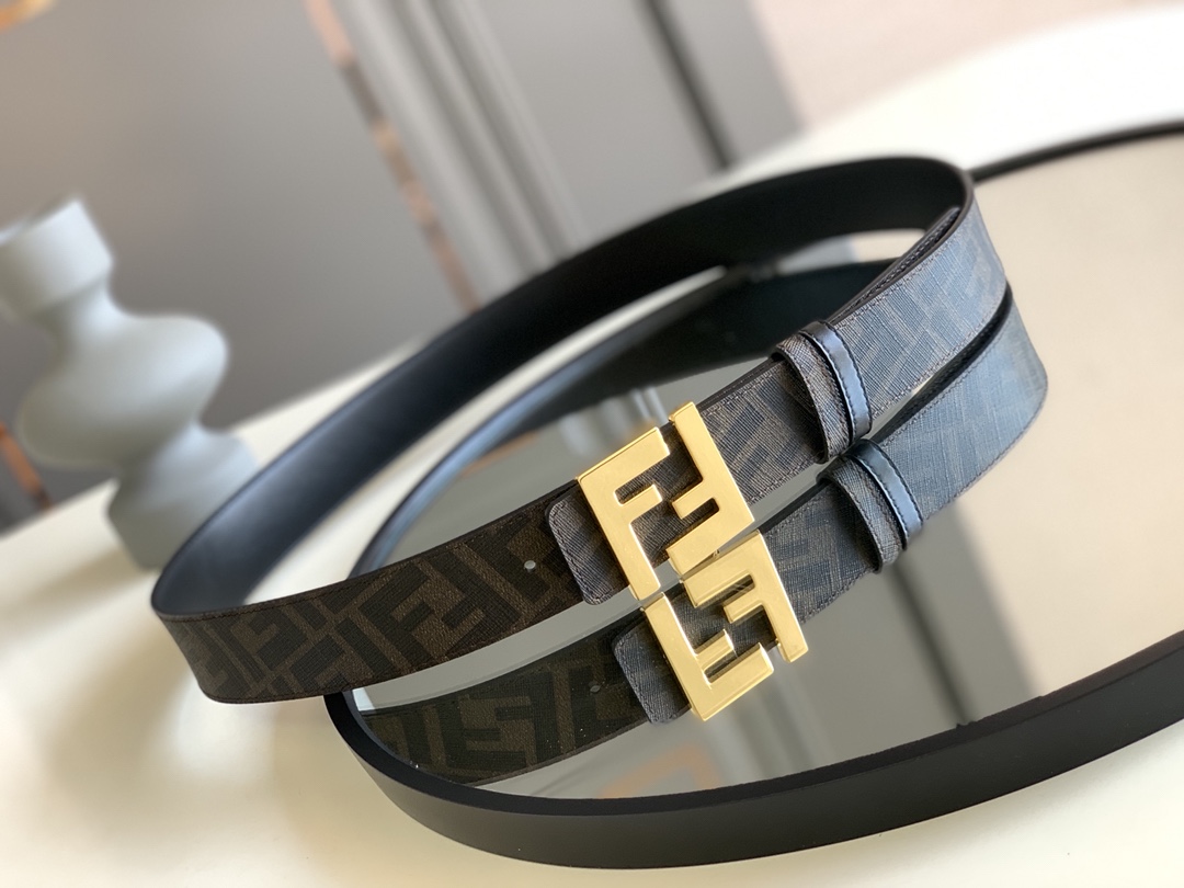 F*endi Belts Top Quality 35MM