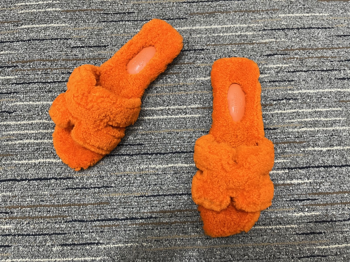 Women H*ermes Top slippers