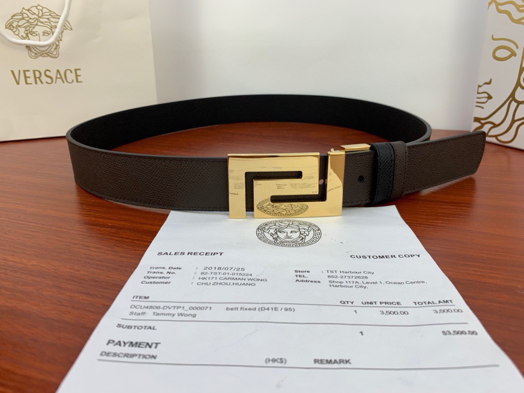 V*ersace Belts Top Quality 35MM