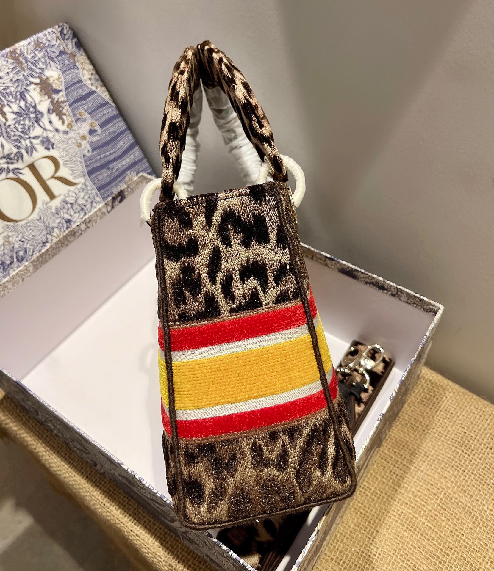 D*ior Lady D-Lite handbag Top Quality 24*11*20cm