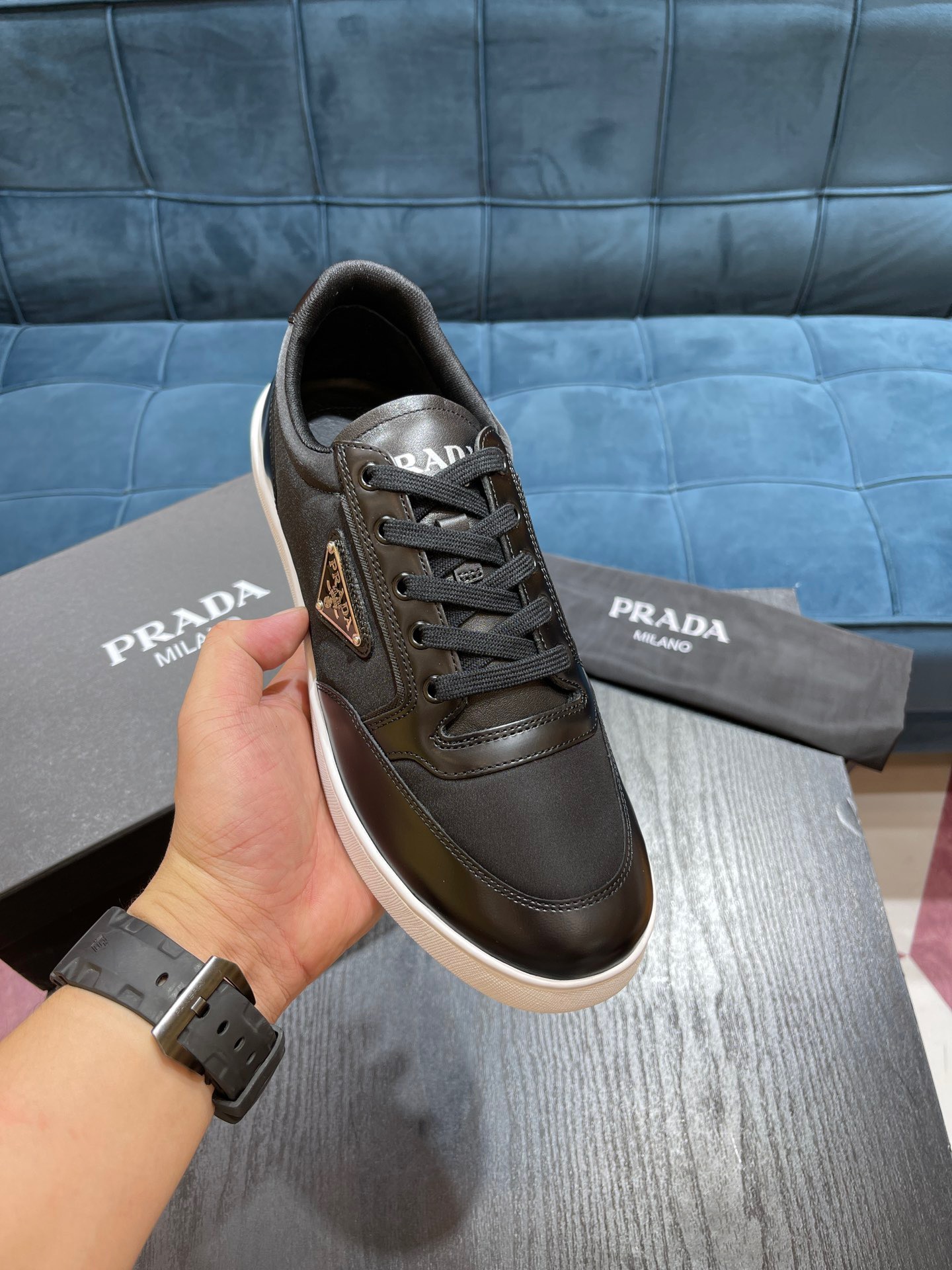 Men P*rada Top Sneaker