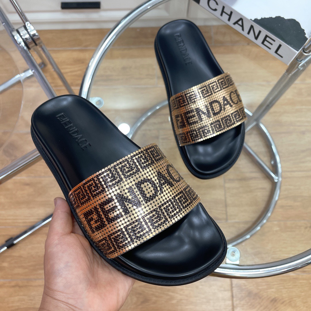 Men Women V*ersace Top slippers