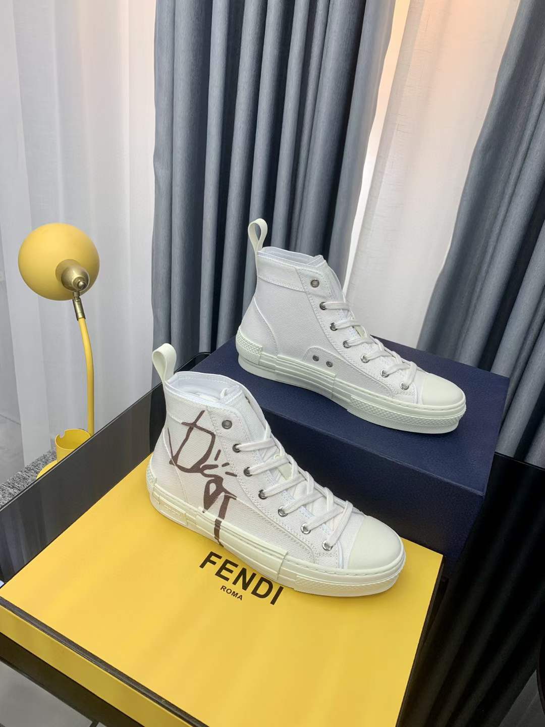 Men Women D*ior Top Sneakers