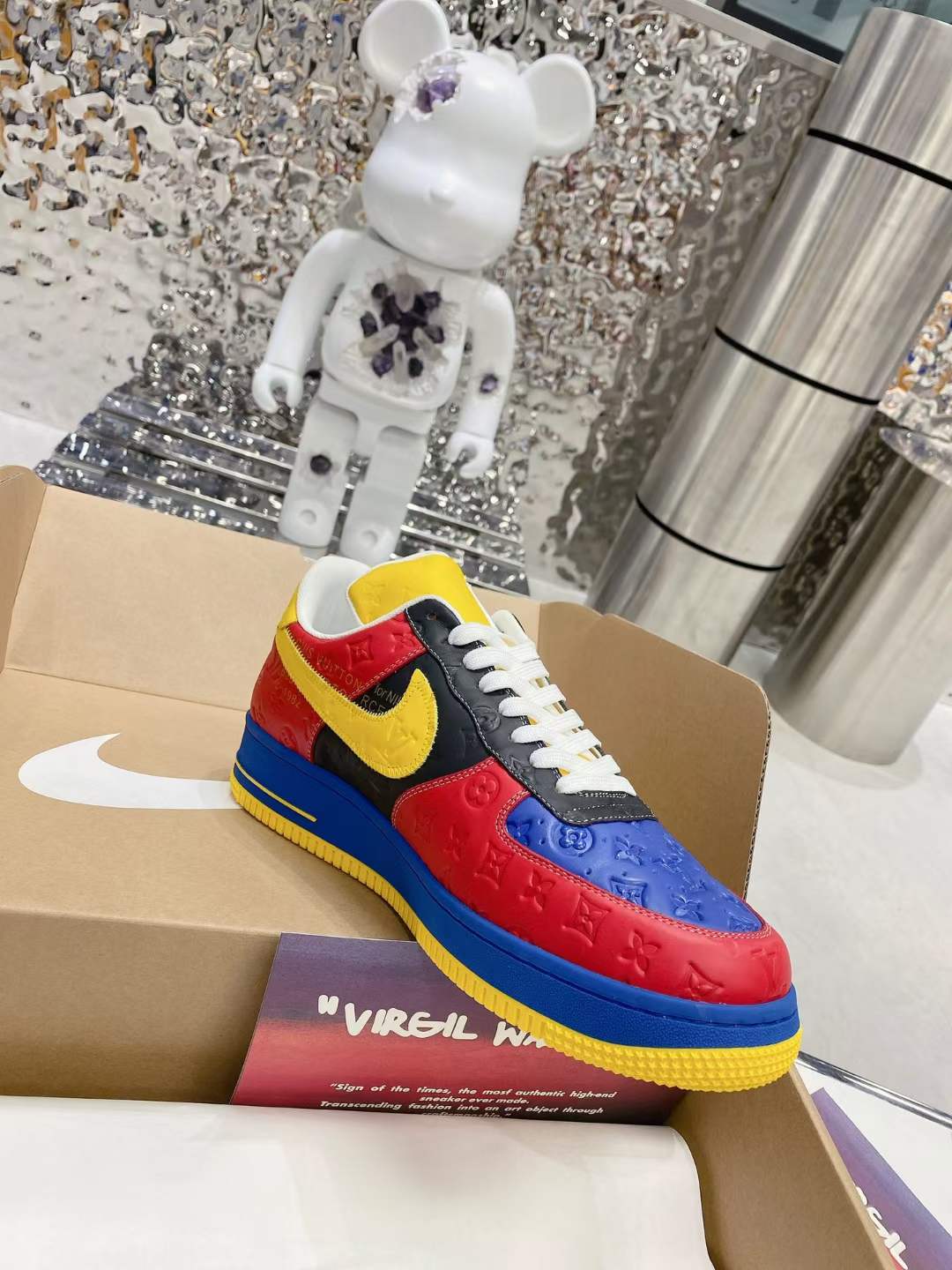 from Men Women L*ouis V*uitton x Nike Air Force 1