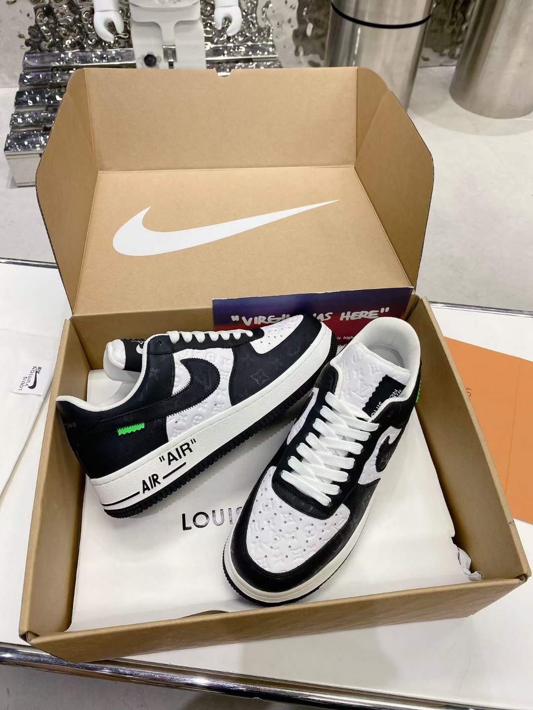 from Men Women L*ouis V*uitton x NIKE Air force1 22ss Sneakers Maikesneakers