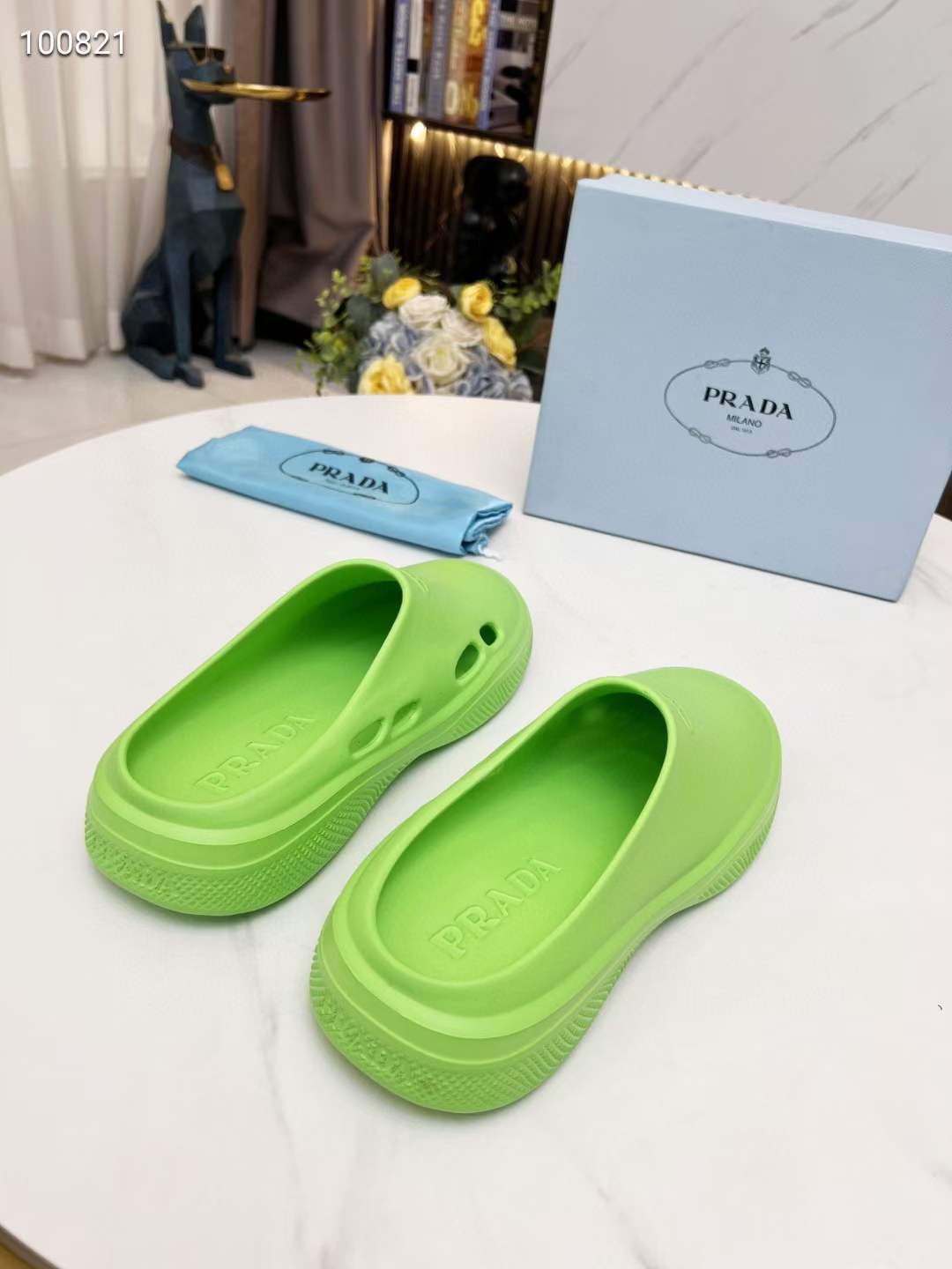 Men Women P*rada Top Slippers ( )