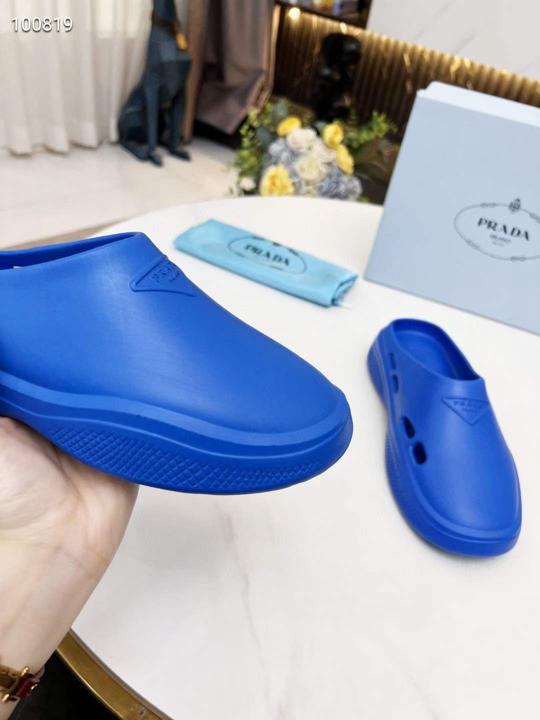 Men Women P*rada Top Slippers ( )