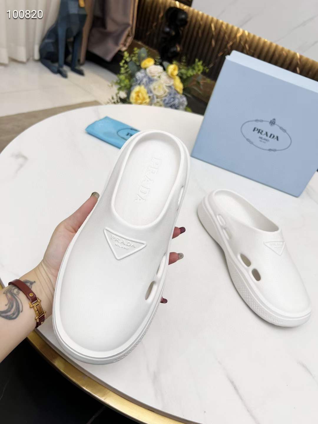 Men Women P*rada Top Slippers （ ）