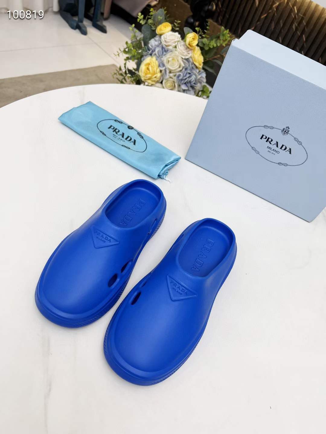 Men Women P*rada Top Slippers ( )