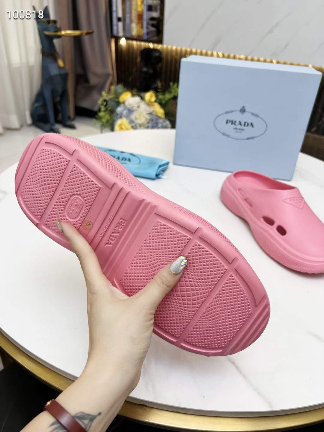 Men Women P*rada Top Slippers （ ）