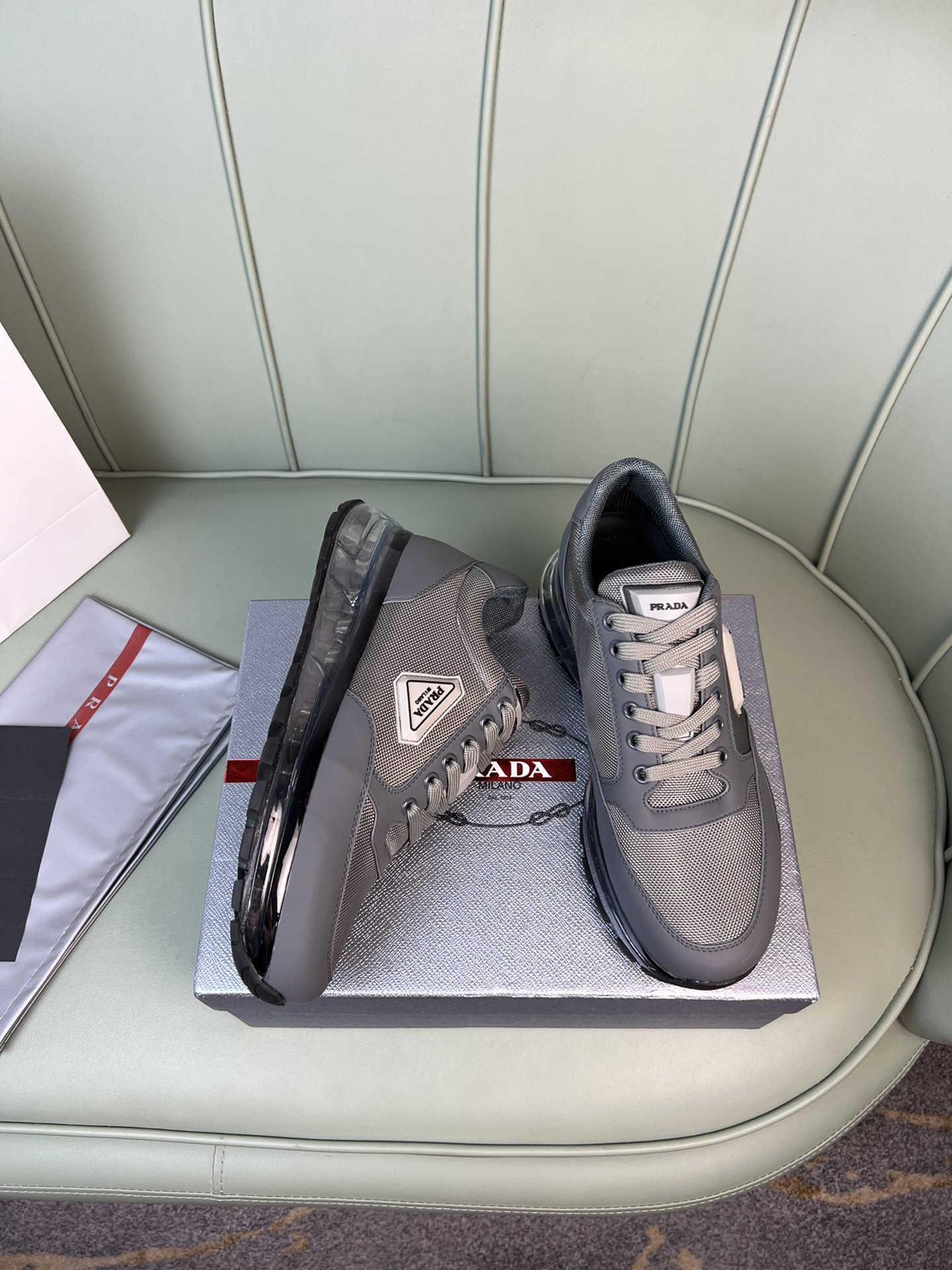 Men P*rada Top Sneaker ( )