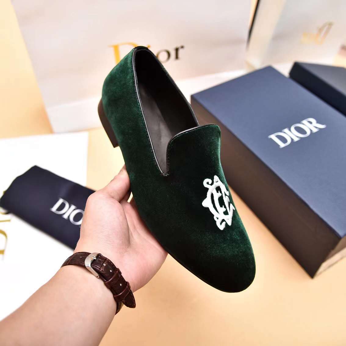 Men D*ior Top Sneaker（）