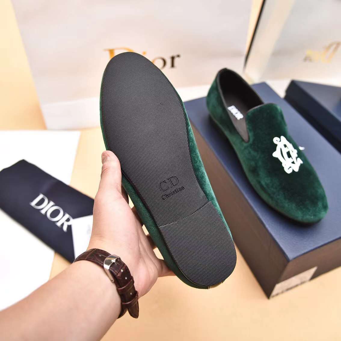 Men D*ior Top Sneaker（）