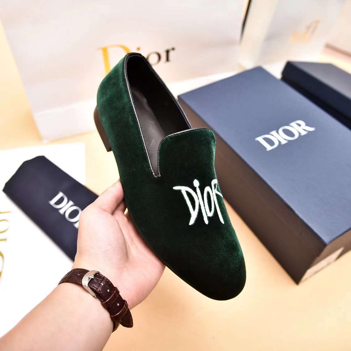 Men D*ior Top Sneaker（）