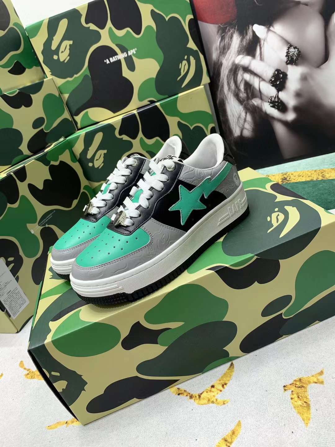 Men Women B*ape sta low Top Sneaker