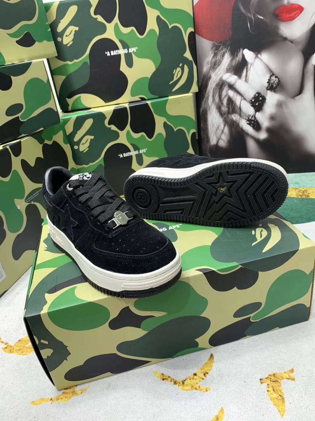 Men Women B*ape sta low Top Sneaker