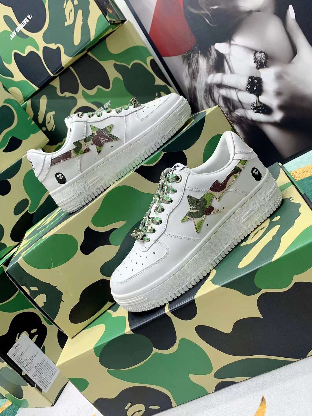 Men Women B*ape Top Sneaker